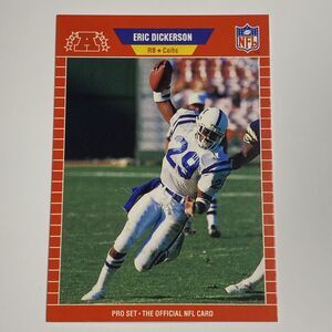 1989 Pro Set Football Card Eric Dickerson #455